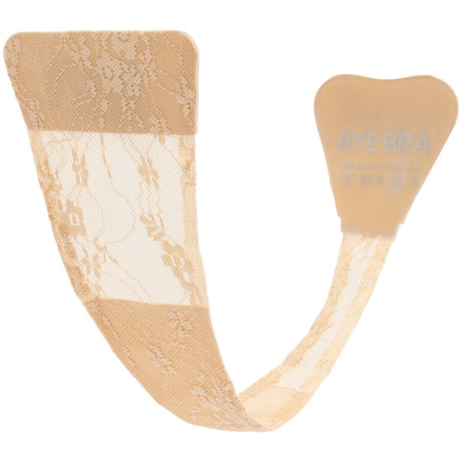 BYE-BRA - TANGA ADHESIVO ENCAJE BEIGE TALLA ÚNICA – Infradito