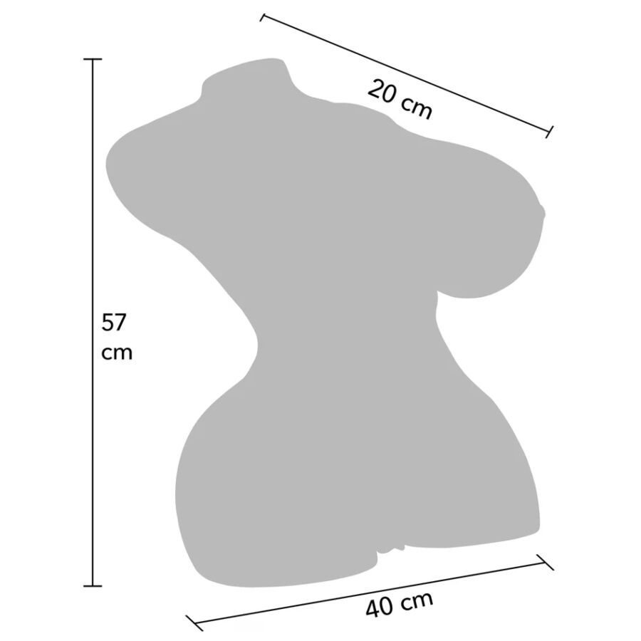 DESIDERIO NASCOSTO - MASTURBATORE FEMMINILE MEGA TROIA CON TORSO DA 22 KG – Dimensioni reali delle bambole – foto 7