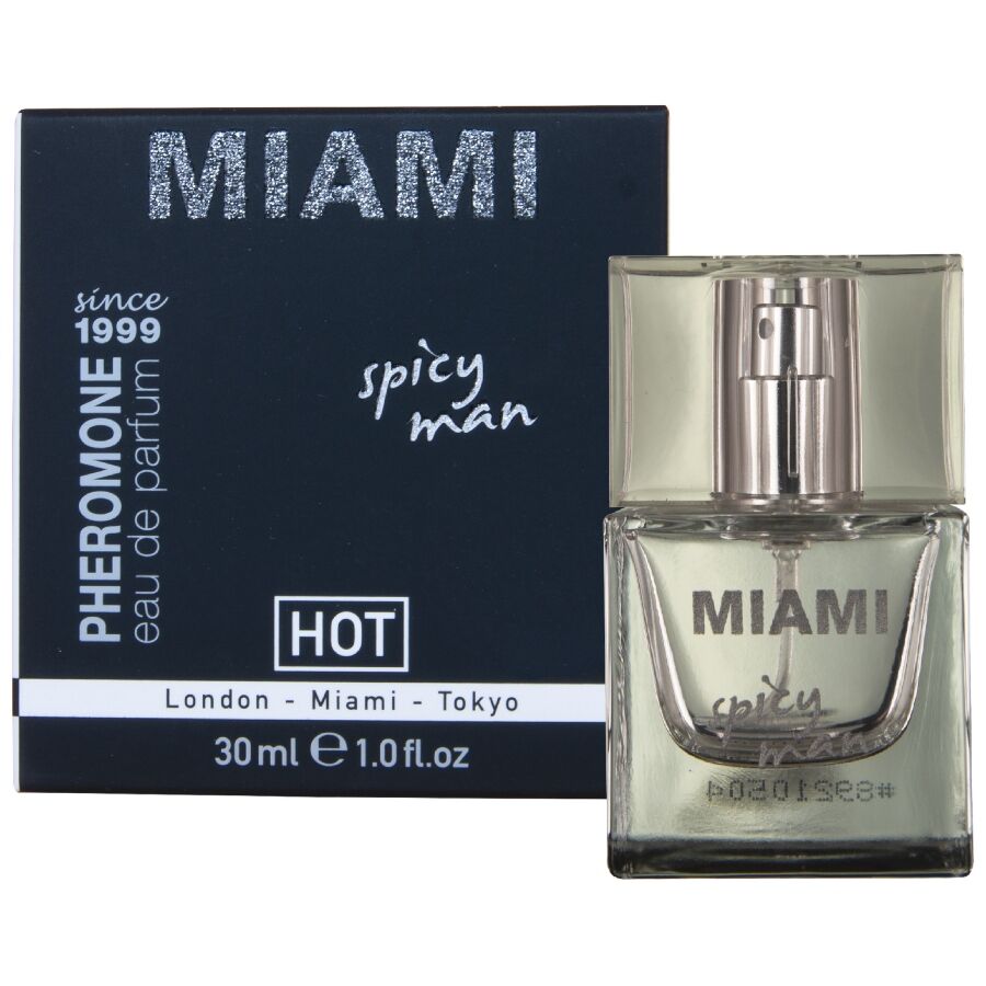 HOT - PROFUMO AI FEROMONI MIAMI SPICY MAN 30 ML – Profumi con feromoni maschili