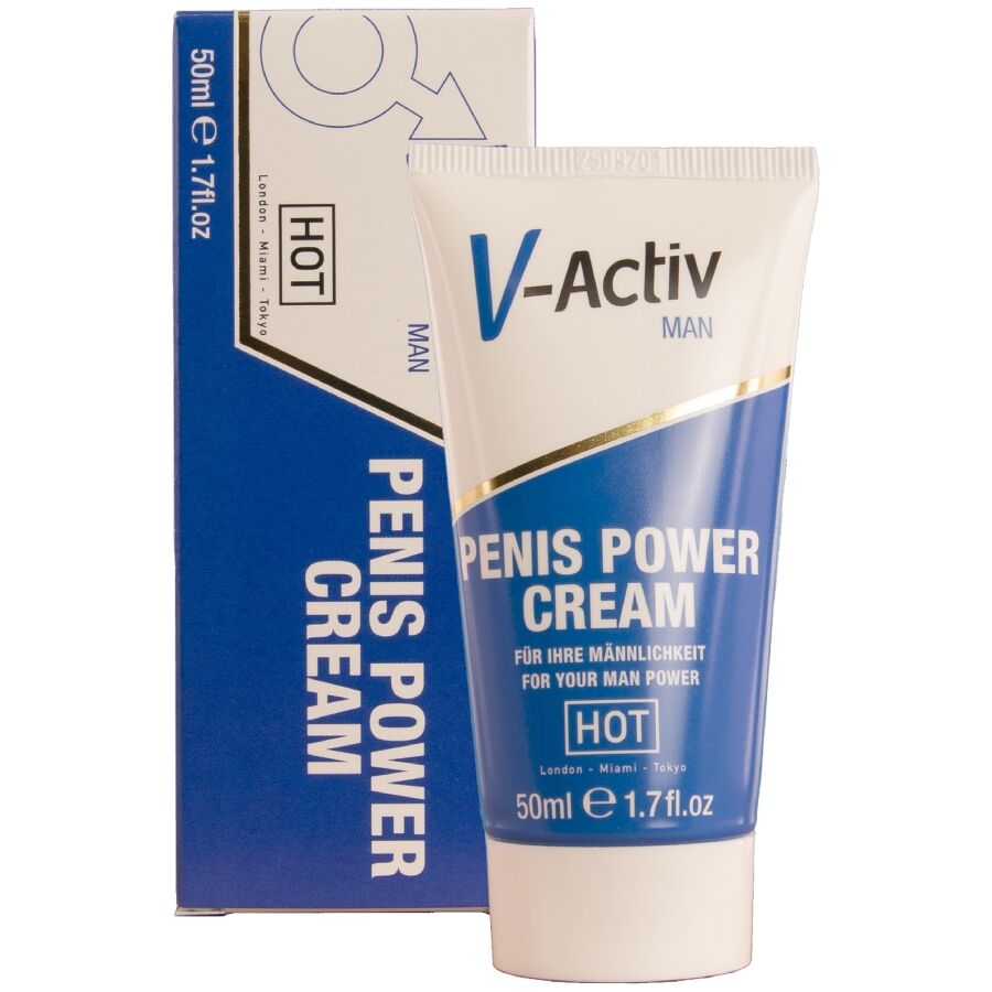 HOT - V-ACTIV PENIS POWER CREAM PER UOMO 50 ML – Aumento dell'erezione