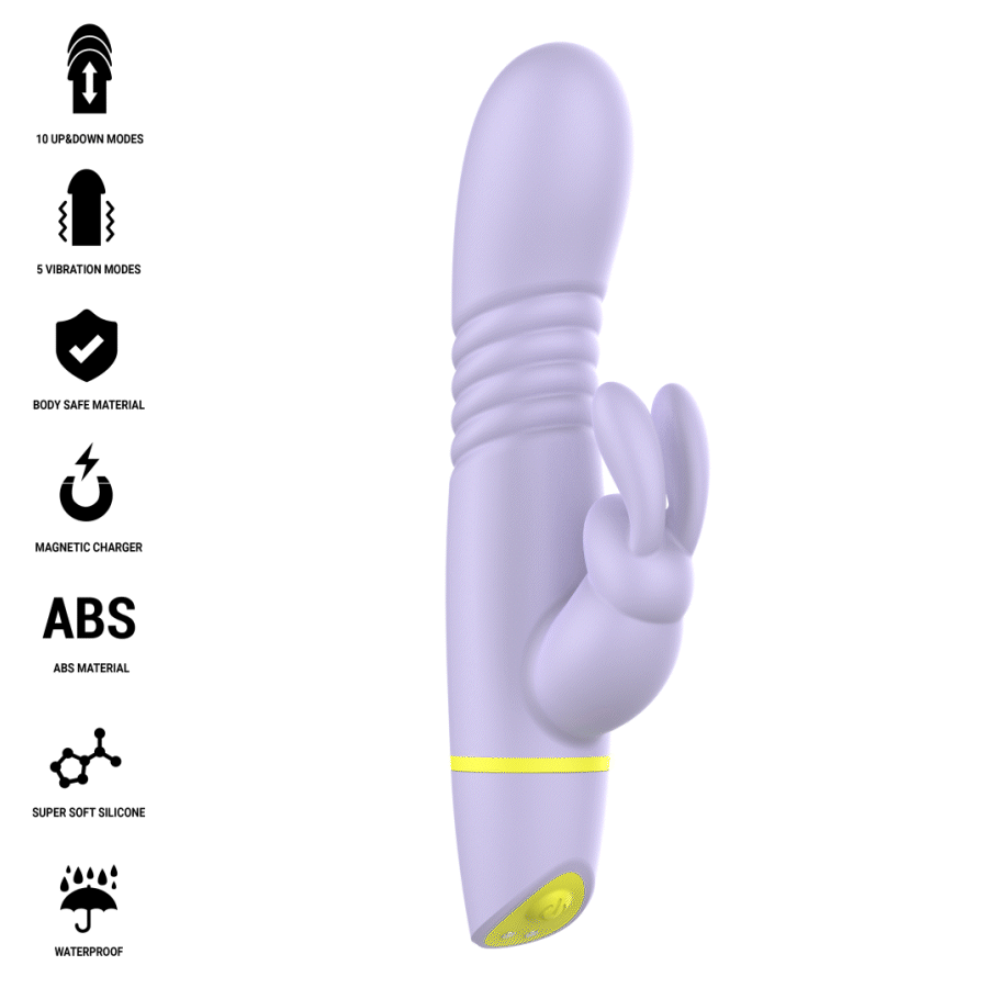 INTENSE - STIMOLATORE E VIBRATORE A SPINTA HELEN RABBIT – Vibratori di coniglio – foto 2