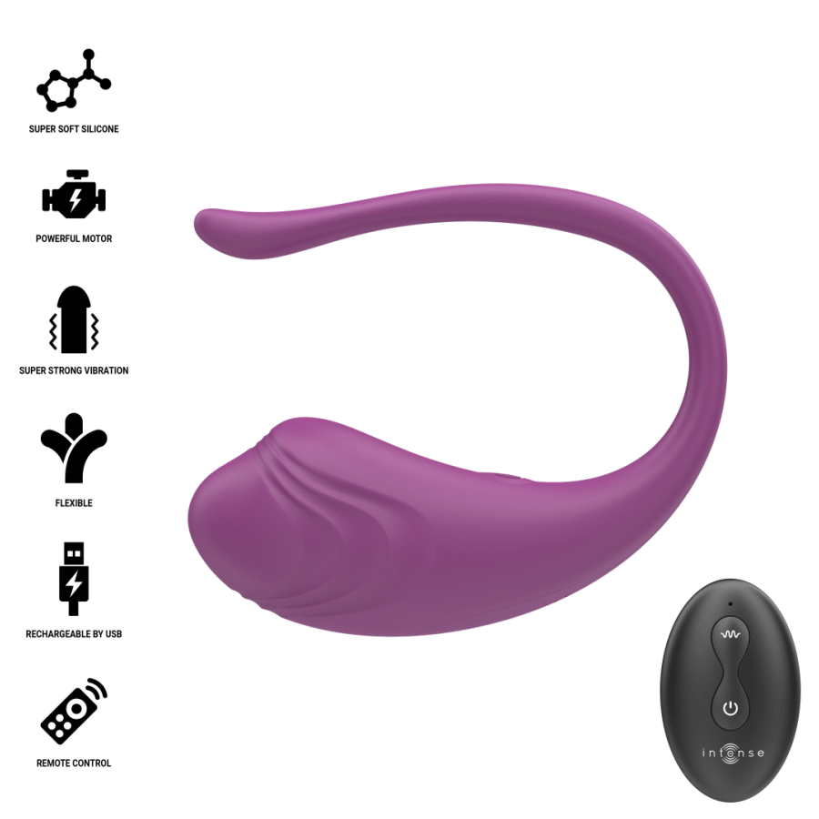 INTENSE - OLIVIA PURPLE UOVO VIBRANTE CON TELECOMANDO – Uova vibranti – foto 2