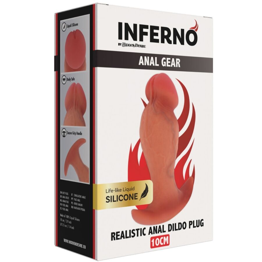 HIDDEN DESIRE - INFERNO REALISTICO DILATATORE ANALE 10 CM – Tappi anali – foto 6