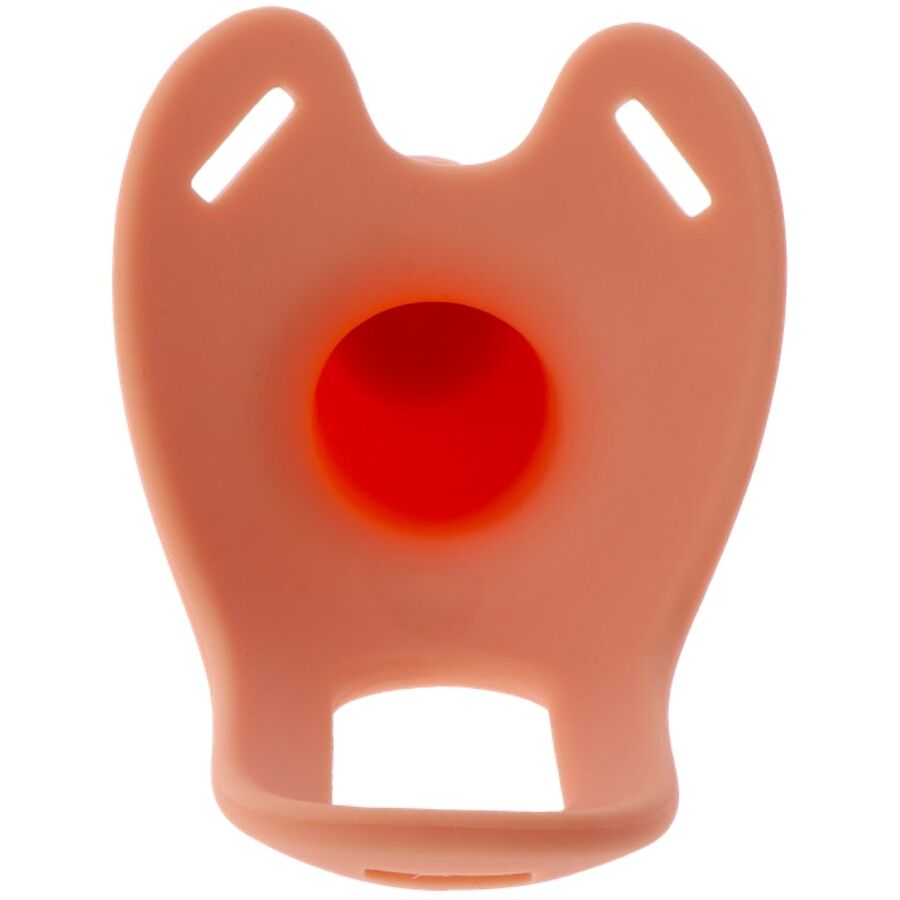 HIDDEN DESIRE - INFERNO GUAINA PER PENE CON STRAP-ON IN SILICONE 18 CM – Estensore del pene con imbracatura – foto 5