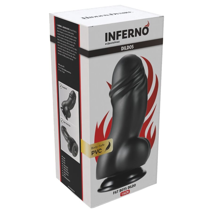 HIDDEN DESIRE - INFERNO DILDO FAT BOYS 19 CM – Peni realistici – foto 8