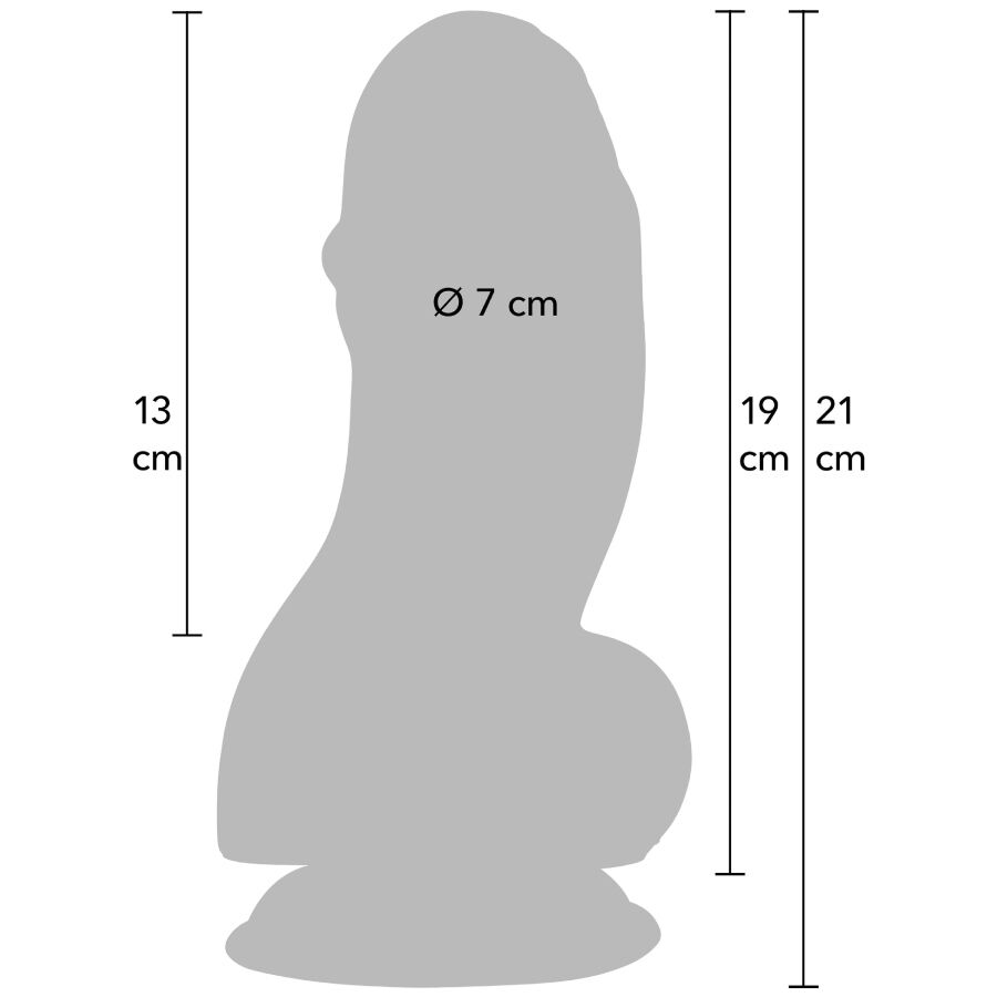 HIDDEN DESIRE - INFERNO DILDO FAT BOYS 19 CM – Peni realistici – foto 3