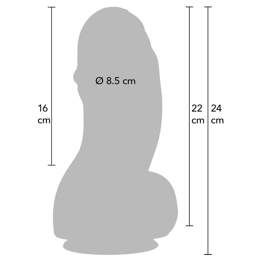 HIDDEN DESIRE - INFERNO DILDO FAT BOYS 22 CM – Peni realistici – foto 2