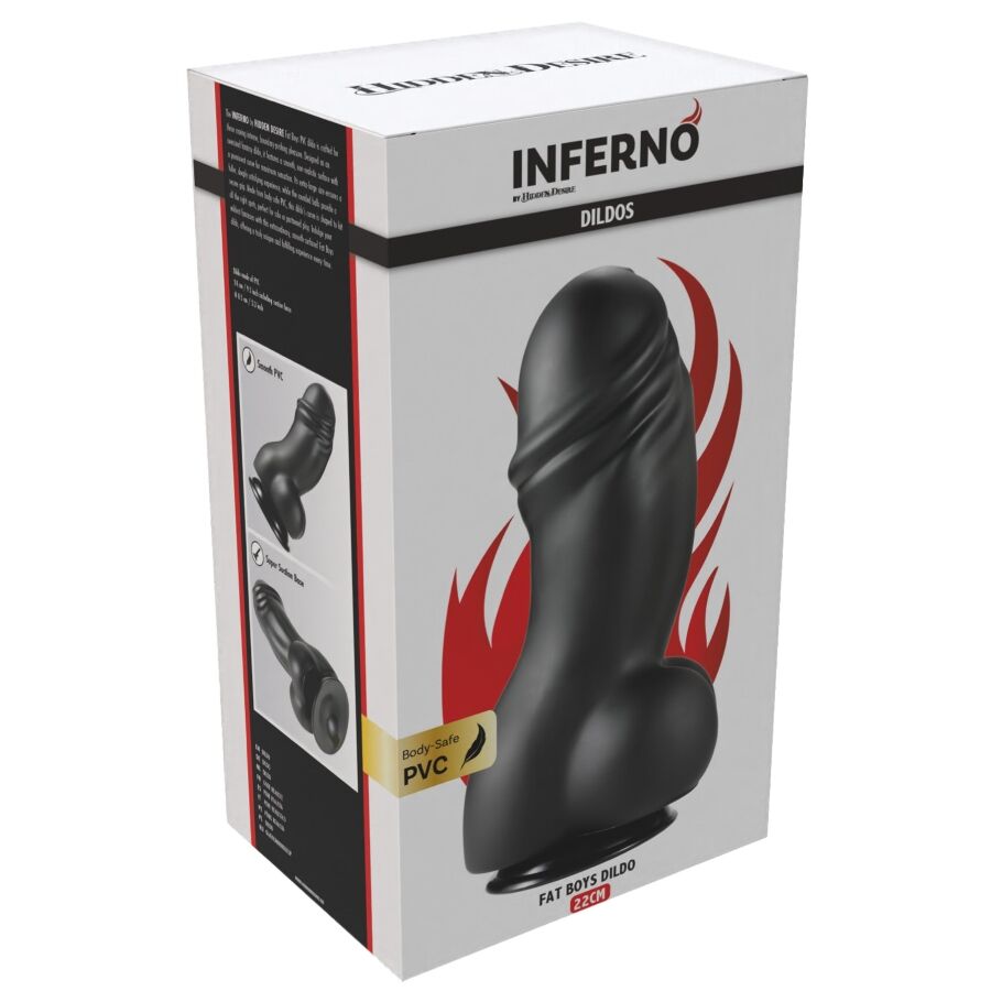 HIDDEN DESIRE - INFERNO DILDO FAT BOYS 22 CM – Peni realistici – foto 8
