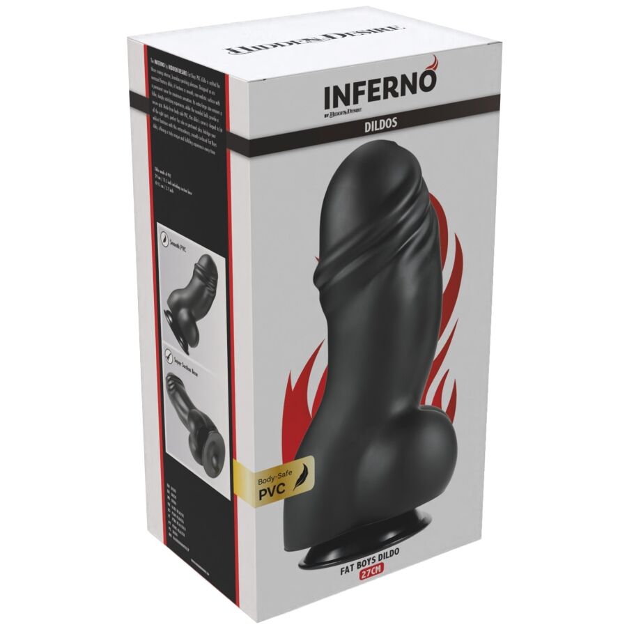 HIDDEN DESIRE - INFERNO DILDO FAT BOYS 27 CM – Peni realistici – foto 8