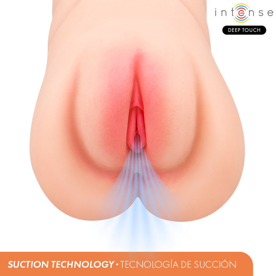 INTENSE DEEP TOUCH - MASTURBATORE AGINALE KRISTA CON ASPIRAZIONE, VIBRAZIONE ED EFFETTO VOCALE 1,2 KG – Vagine con vibrazione – foto 2