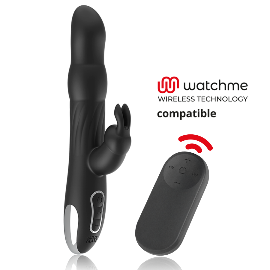 BRILLY GLAM - MOEBIUS VIBRATORE RABBIT E ROTATORE + TELECOMANDO WATCHME – Telecomando