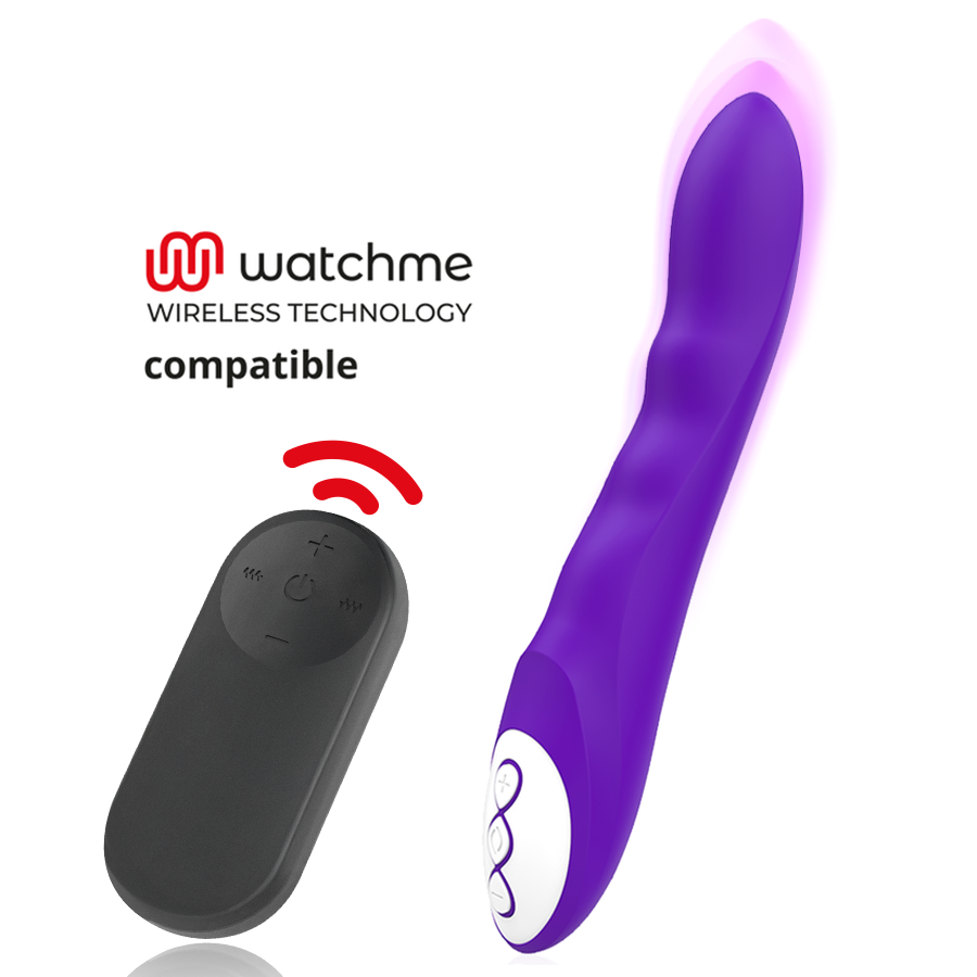 GALATEA - DANTE VIBRATORE VIOLA + TELECOMANDO WATCHME – Stimolatori