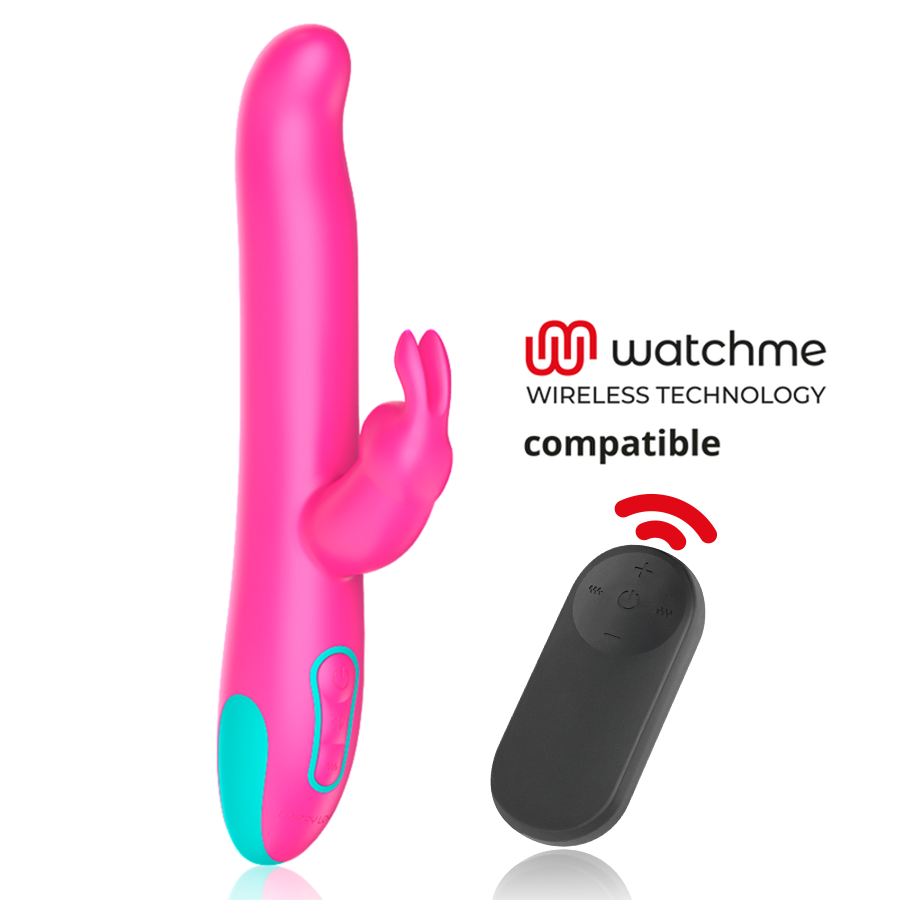 HAPPY LOKY - PLUTO VIBRATORE RABBIT E ROTATORE + TELECOMANDO WATCHME – Telecomando