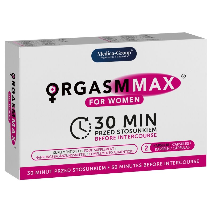 MEDICA GROUP - ORGASM MAX PER DONNA 2 CAPSULE – Pillole per le donne