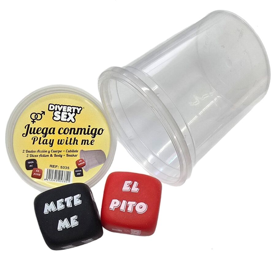 DIABLO PICANTE - GIOCO DI DADI VERBO + PARTE DEL CORPO CON COPPA – Gioco dei dadi