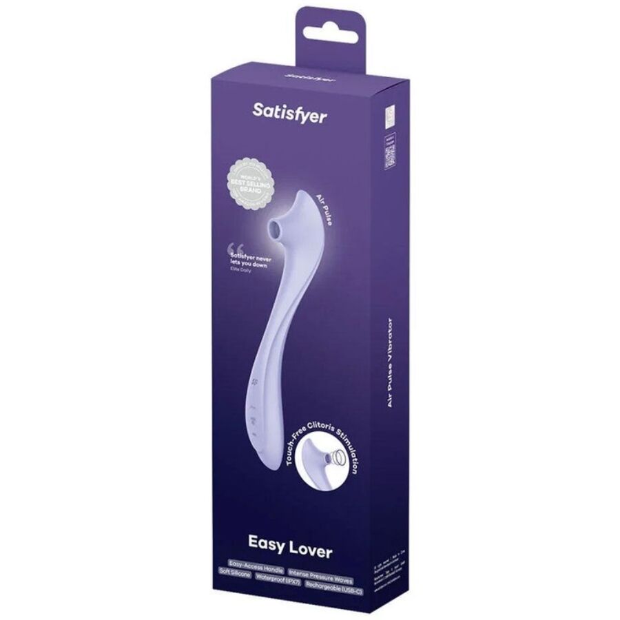 SATISFYER - EASY LOVER VIBRADOR & ESTIMULADOR AIR PULSE – Per il clitoride – foto 5