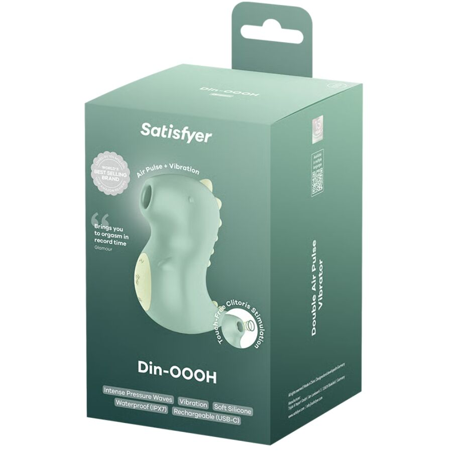 SATISFYER - DIN-OOOH VIBRADOR & ESTIMULADOR AIR PULSE – Per il clitoride – foto 5