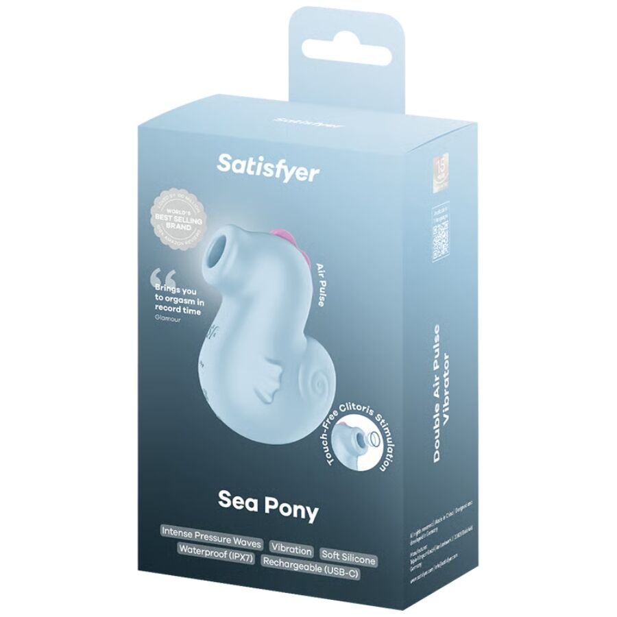 SATISFYER - SEA PONY VIBRADOR & ESTIMULADOR AIR PULSE – Per il clitoride – foto 5