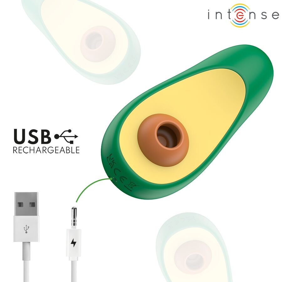 INTENSE - WAKI STIMOLATORE CLITORIDEO AD ASPIRAZIONE AVOCADO – Per il clitoride – foto 8