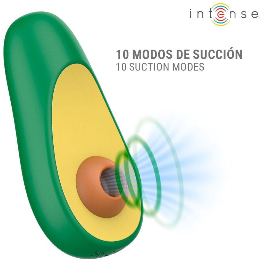 INTENSE - WAKI STIMOLATORE CLITORIDEO AD ASPIRAZIONE AVOCADO – Per il clitoride – foto 5