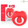 INTENSE - RUSSELL ANILLO VIBRADOR CON ESTIMULACIÓN DE CLÍTORIS ROJO – Cockring con vibrazione