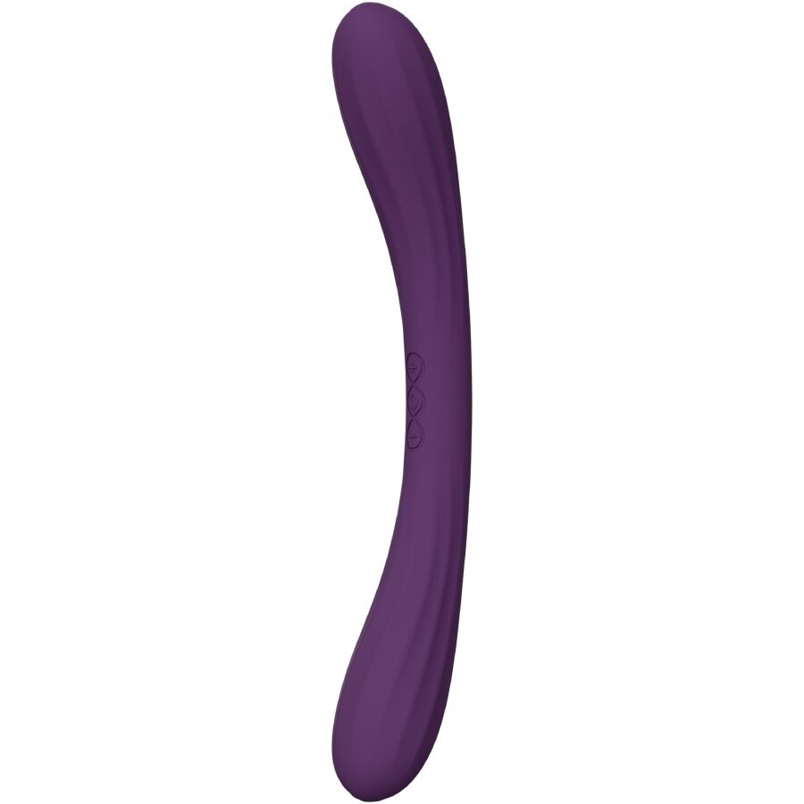 LELO - BOOMERANG VIBRATORE A DOPPIA ESTREMITÀ VIOLA – Vibratore per coppie UD – foto 2