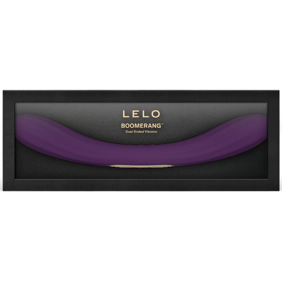 LELO - BOOMERANG VIBRATORE A DOPPIA ESTREMITÀ VIOLA – Vibratore per coppie UD – foto 4