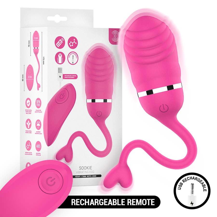 INTENSE - SOOKIE UOVO VIBRANTE CON TELECOMANDO ROSA – Telecomando