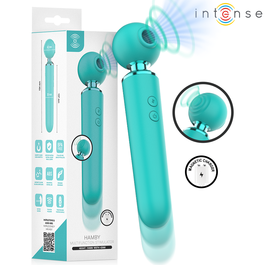 INTENSE - HAMBY ASPIRATORE MULTIFUNZIONE CON ASPIRAZIONE E VIBRAZIONE – Vibratori HI-TECH
