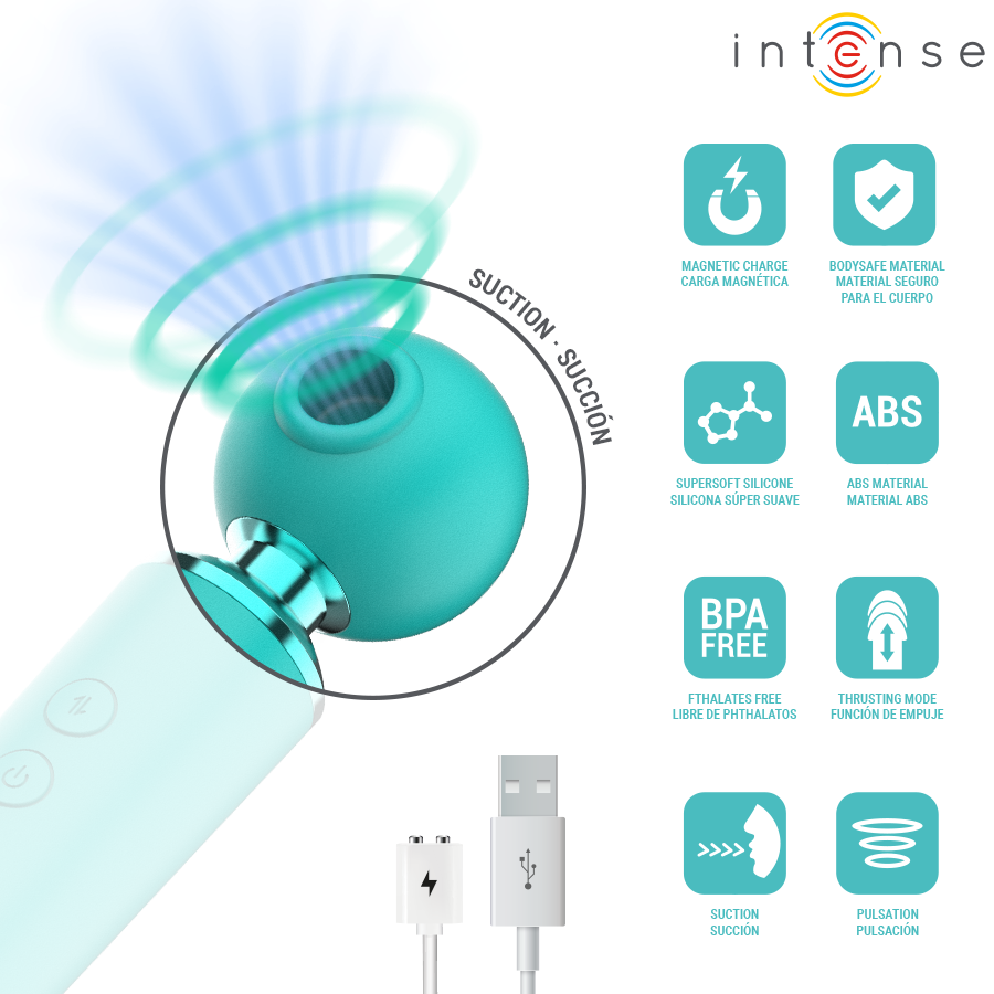 INTENSE - HAMBY ASPIRATORE MULTIFUNZIONE CON ASPIRAZIONE E VIBRAZIONE – Vibratori HI-TECH – foto 5