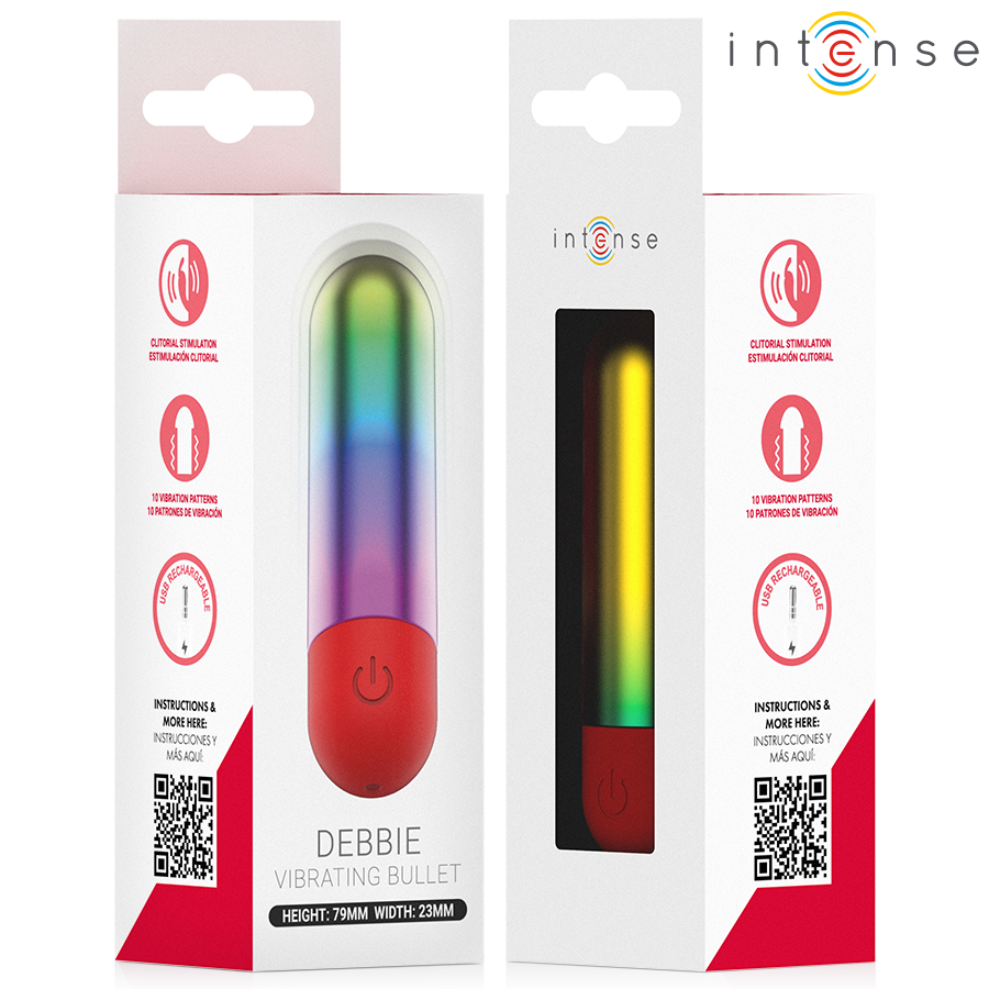 INTENSE - DEBBIE PROIETTILE VIBRANTE PER CLITORIDE RAINBOW – Mini vibratori – foto 6