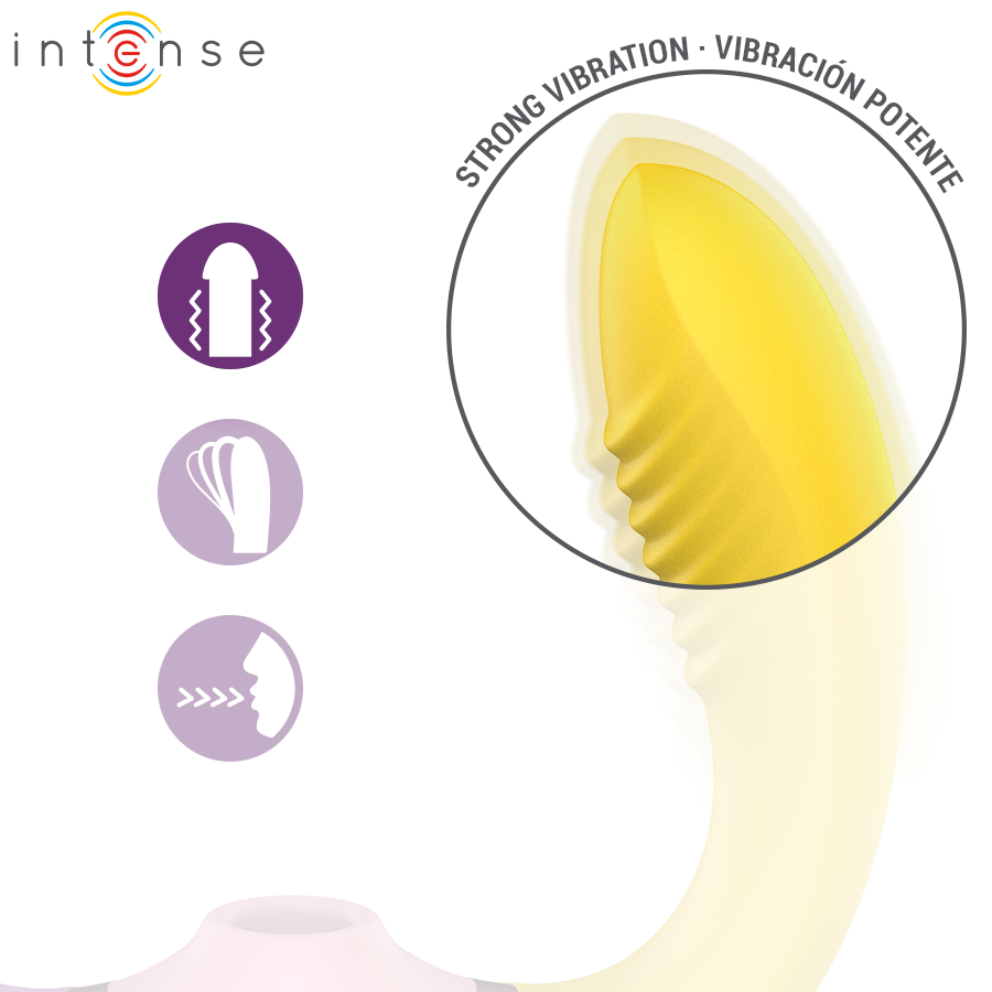 INTENSE - WILLOW  STIMOLATORE A VIBRAZIONE E ASPIRAZIONE 3 IN 1 – Vibratori HI-TECH – foto 9