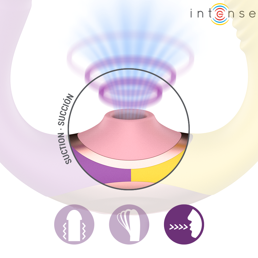 INTENSE - WILLOW  STIMOLATORE A VIBRAZIONE E ASPIRAZIONE 3 IN 1 – Vibratori HI-TECH – foto 6