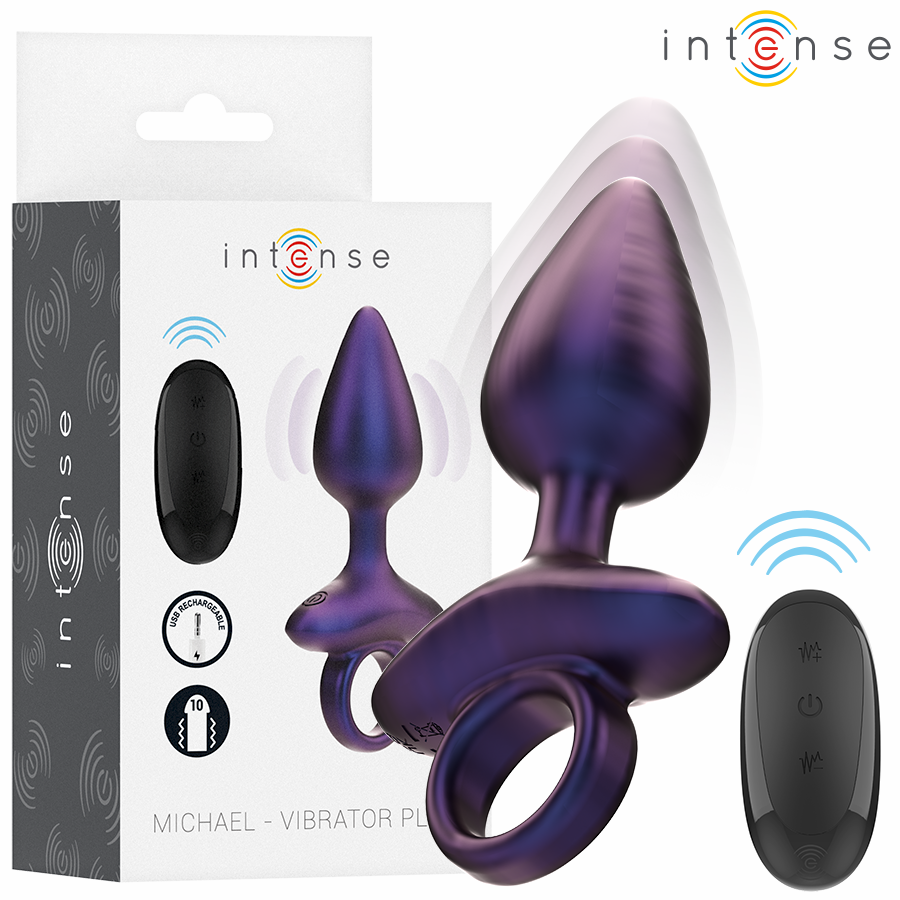INTENSE - MICHAEL VIBRANTE ANAL PLUG MODELLO 2 TELECOMANDO – Tappi anali