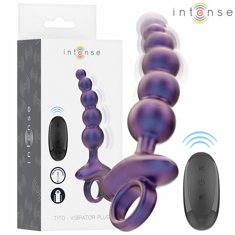 INTENSE - TITO VIBRANTE ANAL PLUG MODELLO 3 TELECOMANDO – Vibratori anali
