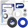 INTENSE - SET DI 3 ANELLI PER PENE WICK, VARI COLORI – Cockring senza vibrazione
