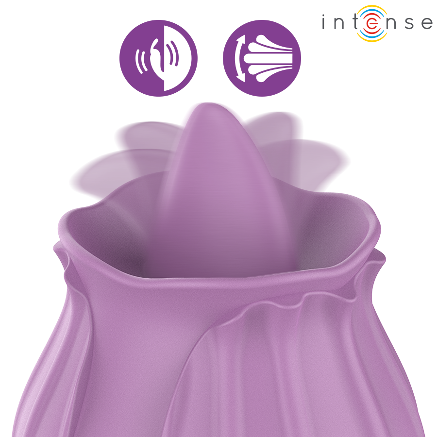 INTENSE - AZALEA FIORE STIMOLAZIONE DEL CLITORIDE CON 10 VIBRAZIONI VIOLA – Per il clitoride – foto 2