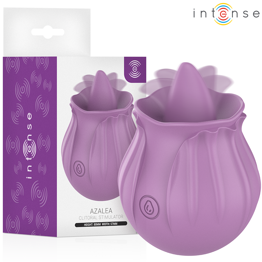 INTENSE - AZALEA FIORE STIMOLAZIONE DEL CLITORIDE CON 10 VIBRAZIONI VIOLA – Per il clitoride