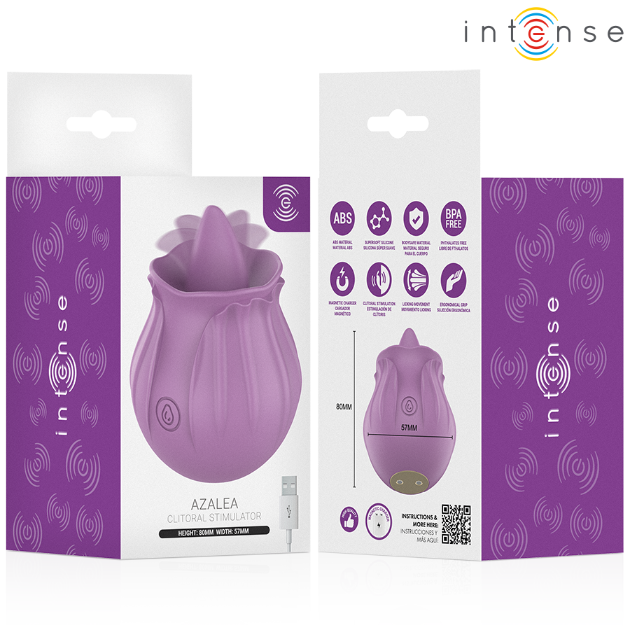 INTENSE - AZALEA FIORE STIMOLAZIONE DEL CLITORIDE CON 10 VIBRAZIONI VIOLA – Per il clitoride – foto 6
