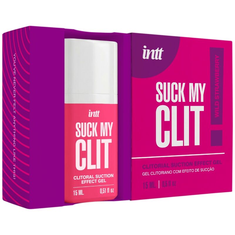 INTT - SUCK MY CLIT GEL EFFETTO ASPIRAZIONE FRAGOLA SELVAGGIA 15 ML – Intensificatore dell'orgasmo – foto 3
