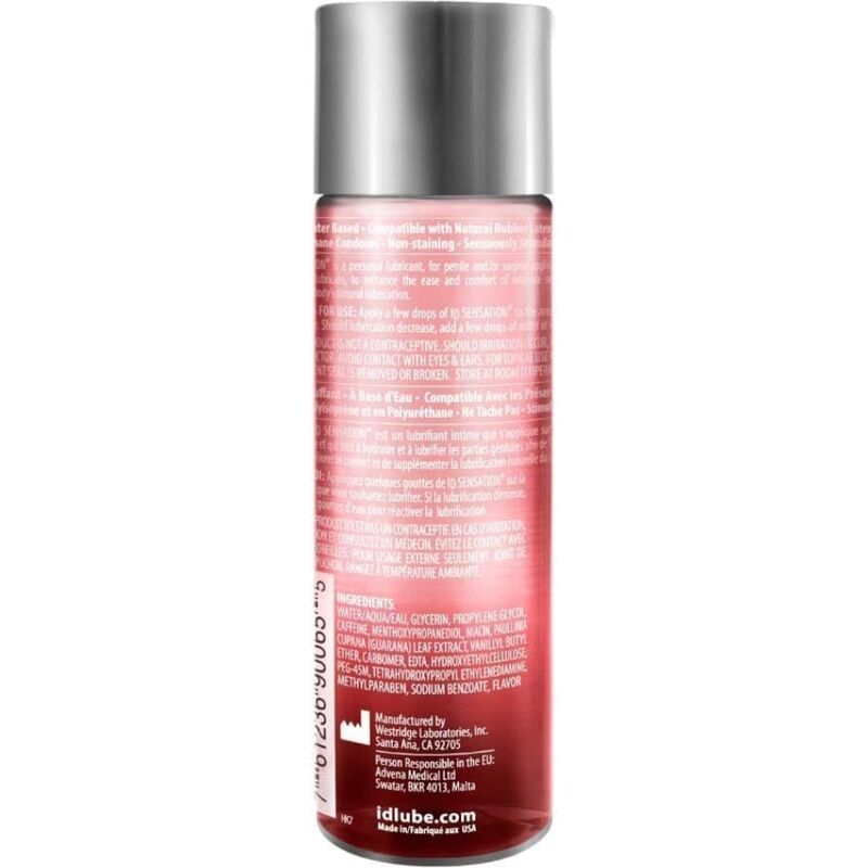 ID SENSATION - LUBRIFICANTE A BASE ACQUA CON EFFETTO CALORE 250 ML – Effetto calore – foto 2