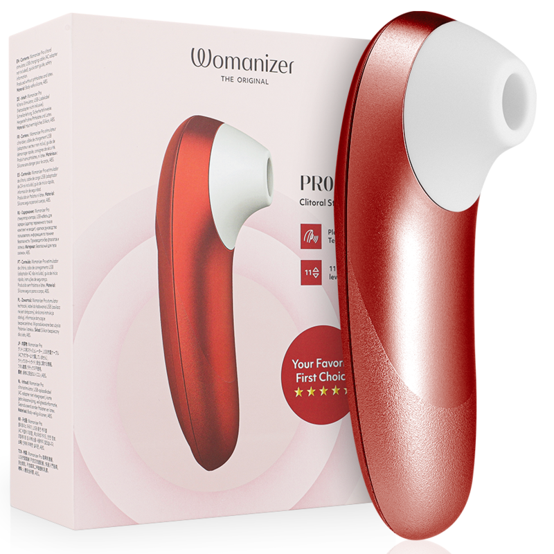 WOMANIZER - STIMOLATORE CLITORIDEO PRO VIBRANTE BORDEAUX – Per il clitoride