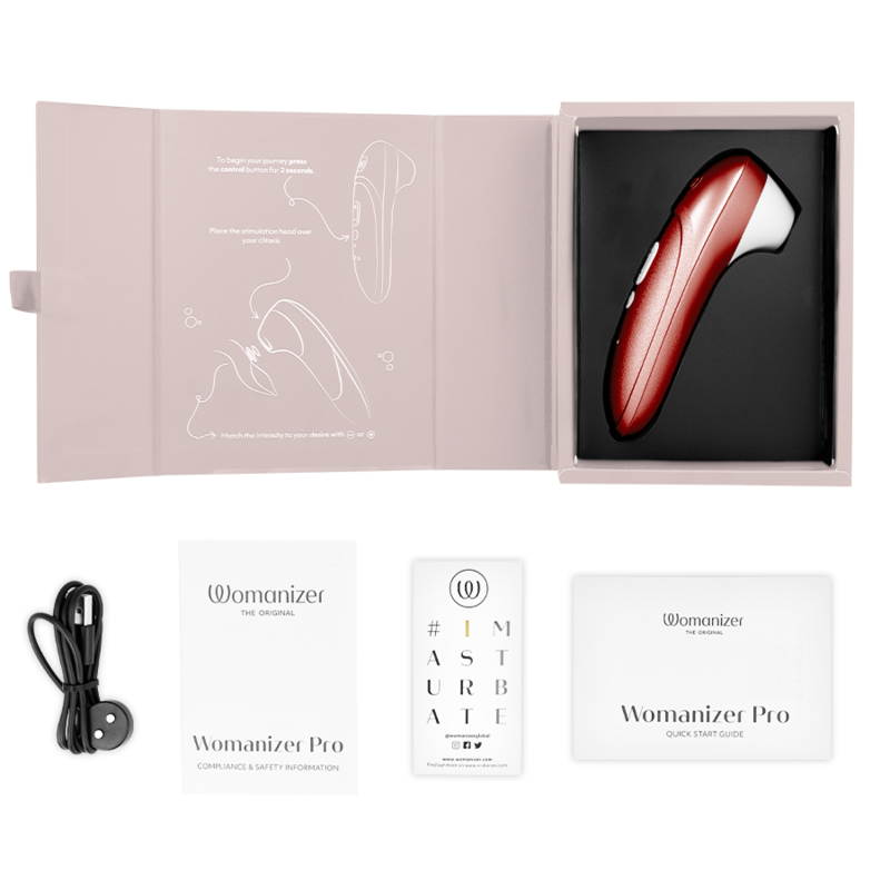 WOMANIZER - STIMOLATORE CLITORIDEO PRO VIBRANTE BORDEAUX – Per il clitoride – foto 6
