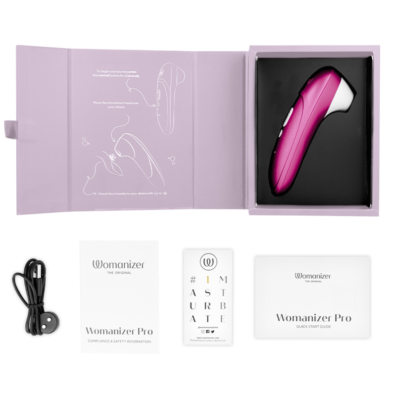WOMANIZER - STIMOLATORE CLITORIDEO PRO VIBRANTE ROSA – Per il clitoride – foto 6