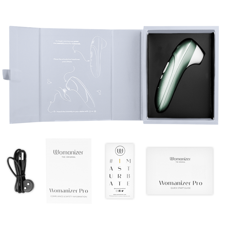 WOMANIZER - STIMOLATORE CLITORIDEO PRO VIBRANTE VERDE SALVIA – Per il clitoride – foto 6