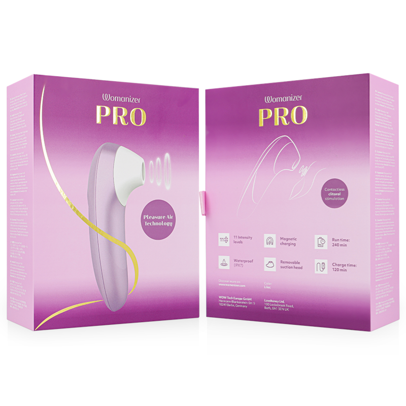 WOMANIZER - STIMOLATORE CLITORIDEO PRO VIBRANTE LILLA – Per il clitoride – foto 7