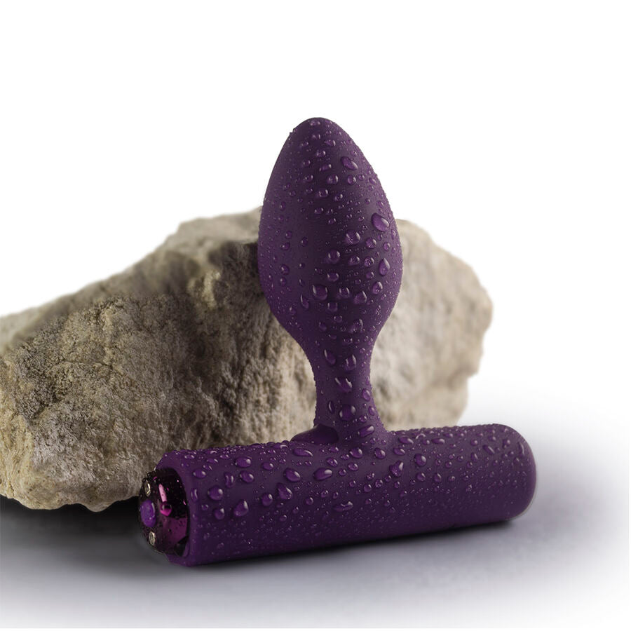 ROCKS-OFF - MINI BACCHETTA RICARICABILE 16 FUNZIONI ROSA PEONIA – Vibratori anali – foto 4