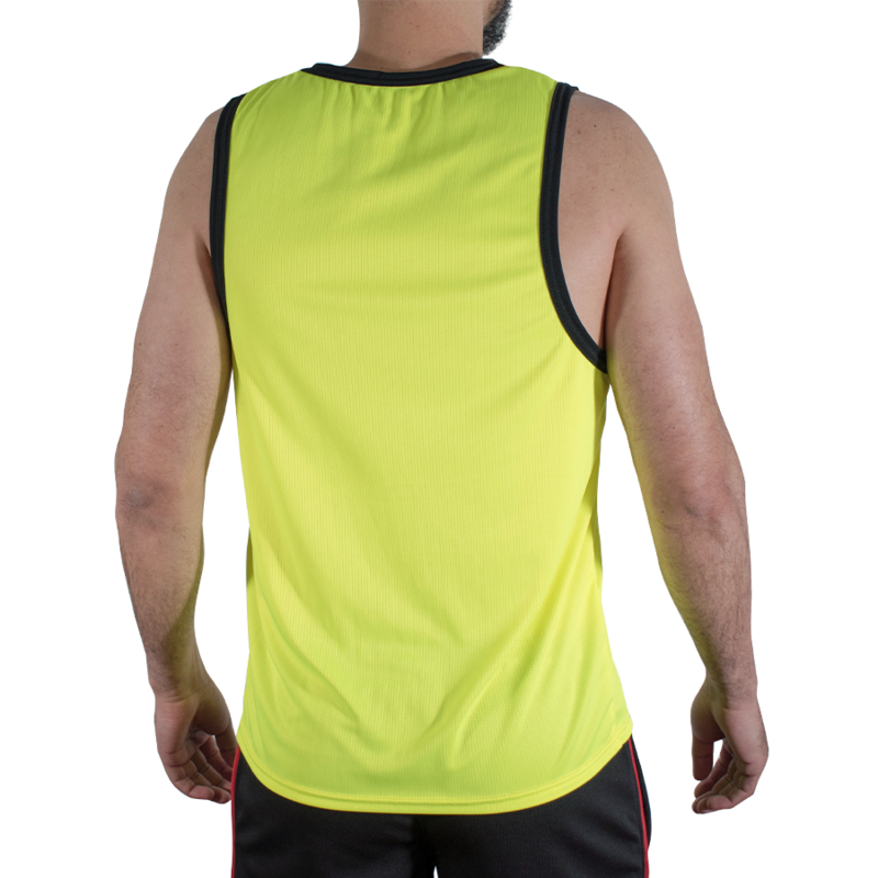 MACHO - CMV001 T-SHIRT DA PALESTRA GIALLA S/M – Magliette da uomo – foto 2
