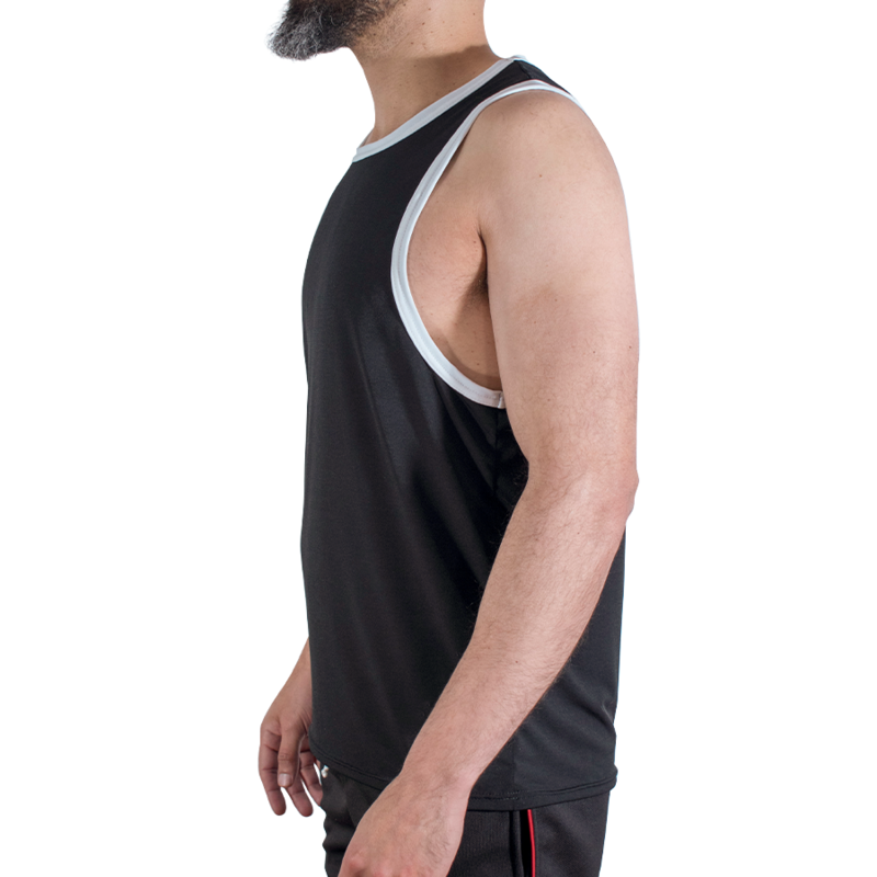 MACHO - CMV004 T-SHIRT DA PALESTRA NERA S/M – Magliette da uomo – foto 2