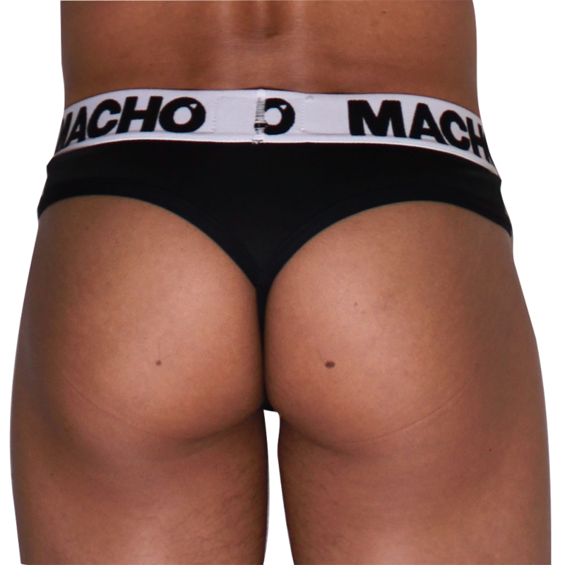 MACHO - MTG002 PERIZOMA NERO/NERO S – Infradito maschili – foto 3